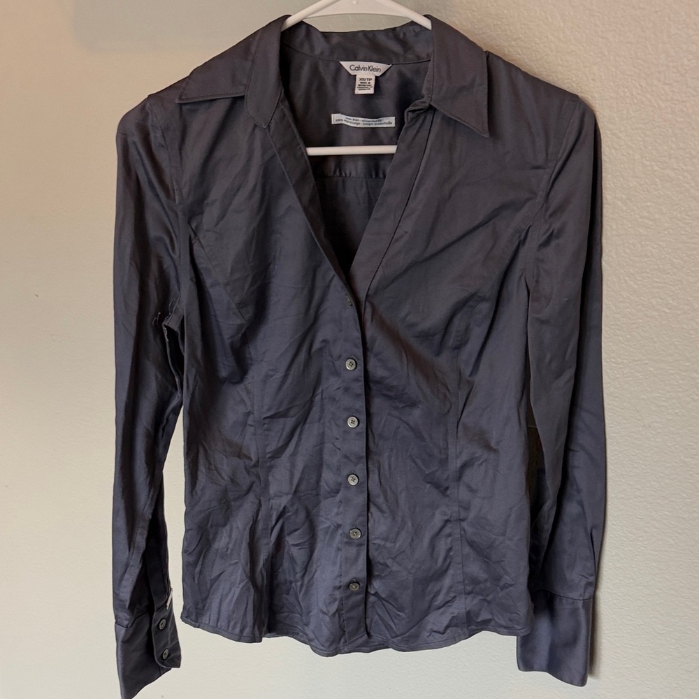 Calvin Klein Charcoal Long Sleeve Shirt